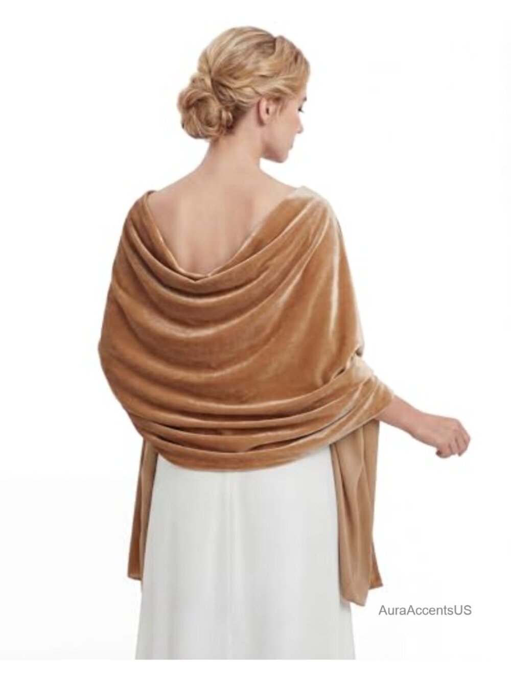 Velvet Shawl Wrap for Evening Dresses Wedding Formal Scarf